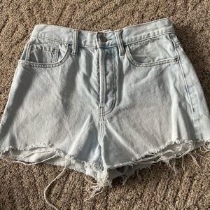 PacSun vintage high rise Light Blue Denim Shorts